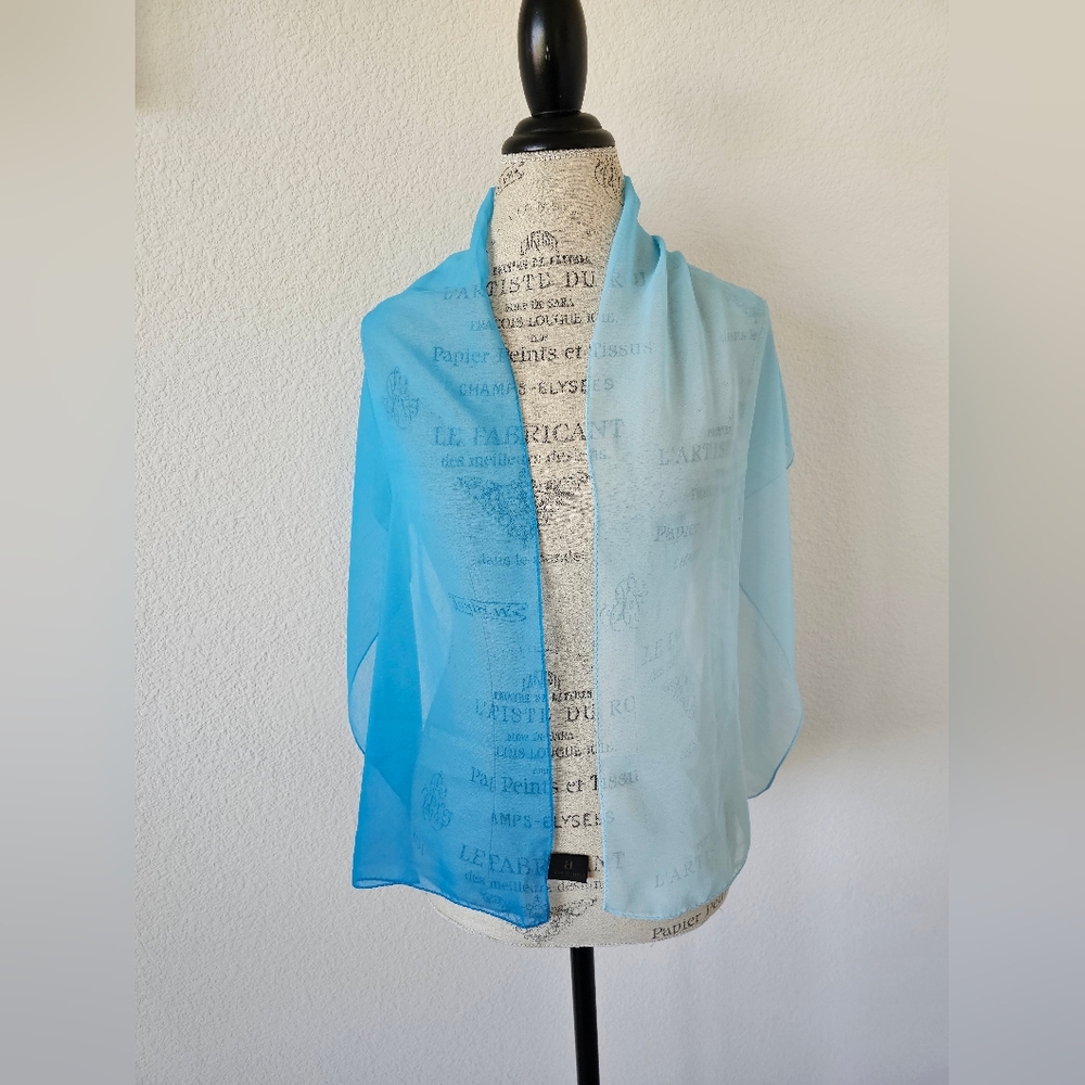 Accents Lane Bryant Blue Two-tone Gradient  Sheer Neck Scarf